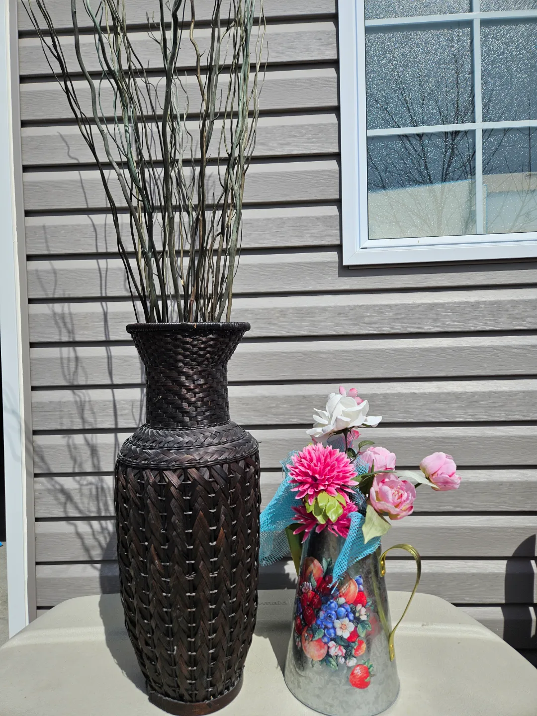 Woven Vase and Floral Pitcher Set thumbnail
