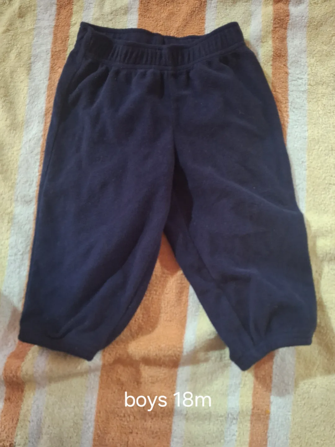 Boys' Navy Blue Fleece Pants - 18 Months thumbnail