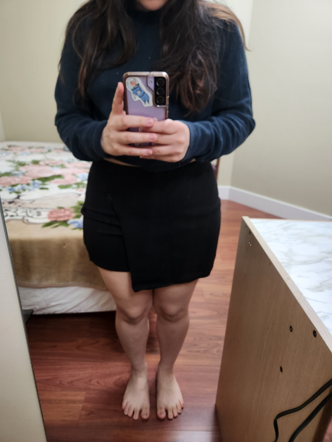 ZARA Black Mini Skirt Size Medium - photo 4