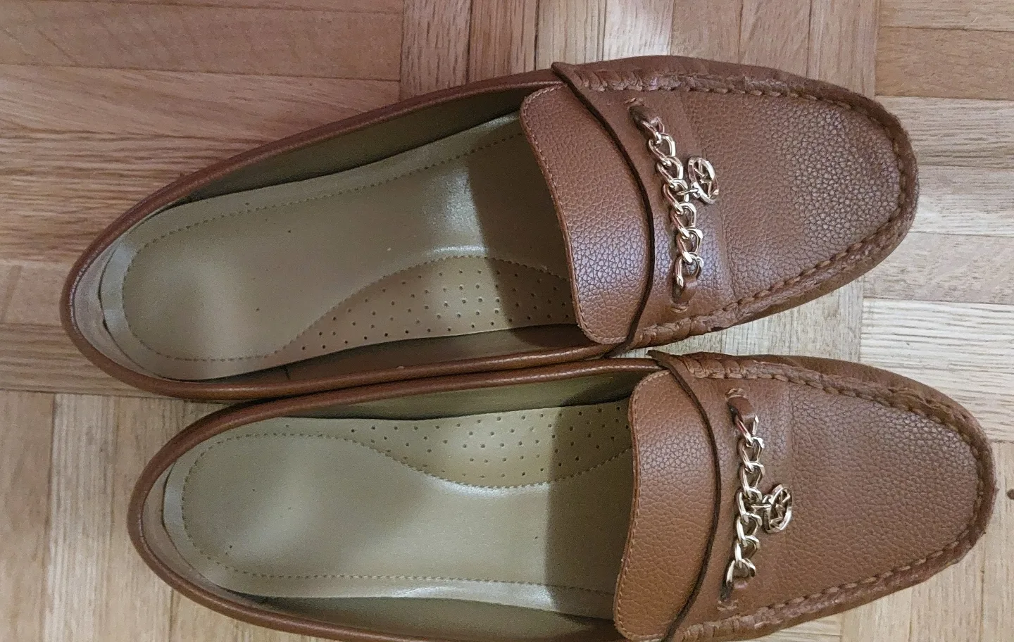 Michael Kors Brown Leather Shoes image indicator(2)