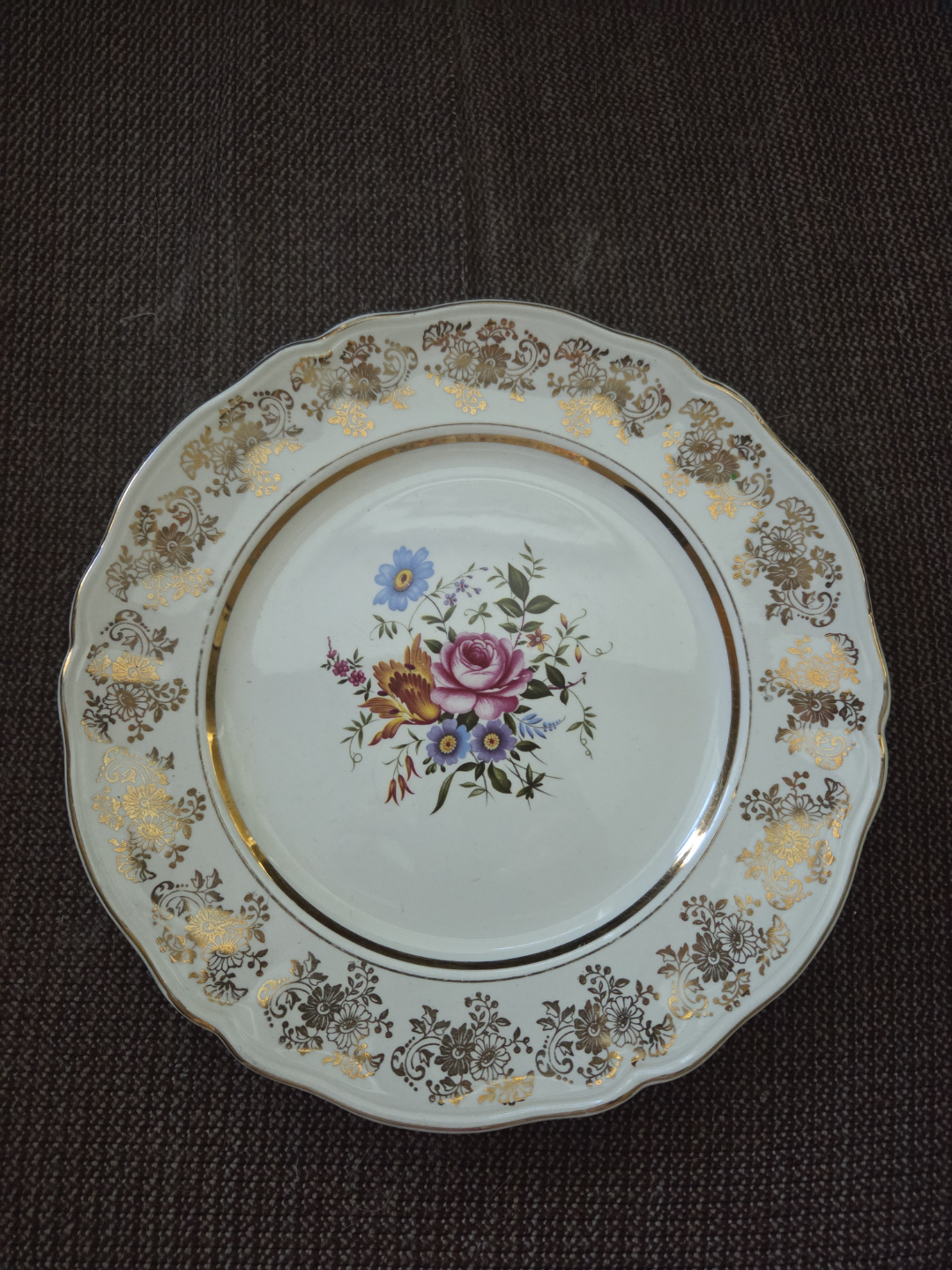 Vintage Alfred Meakin Golden Posy Plate - photo 3