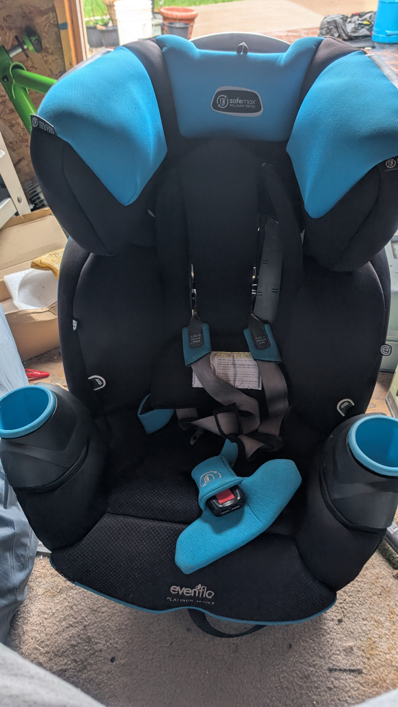 1 Evenflo Platinum Series SafeMax Car Seat - Blue - photo 5