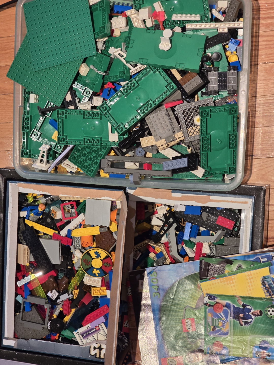 Assorted Lego sets and pieces