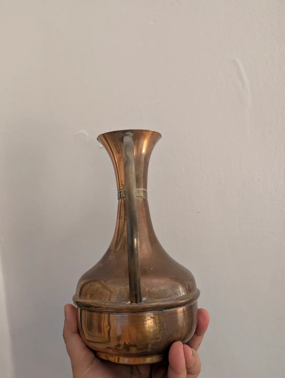 Vintage Copper Brass Pitcher Vase image indicator(5)