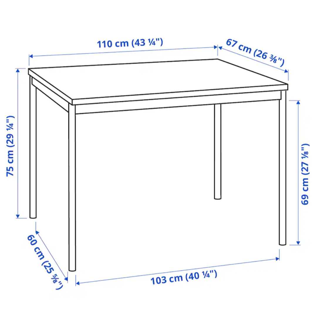 IKEA Black Table - photo 2