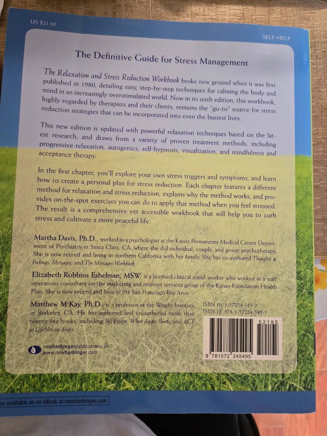 The Relaxation & Stress Reduction Workbook - Sixth Edition image indicator(2)