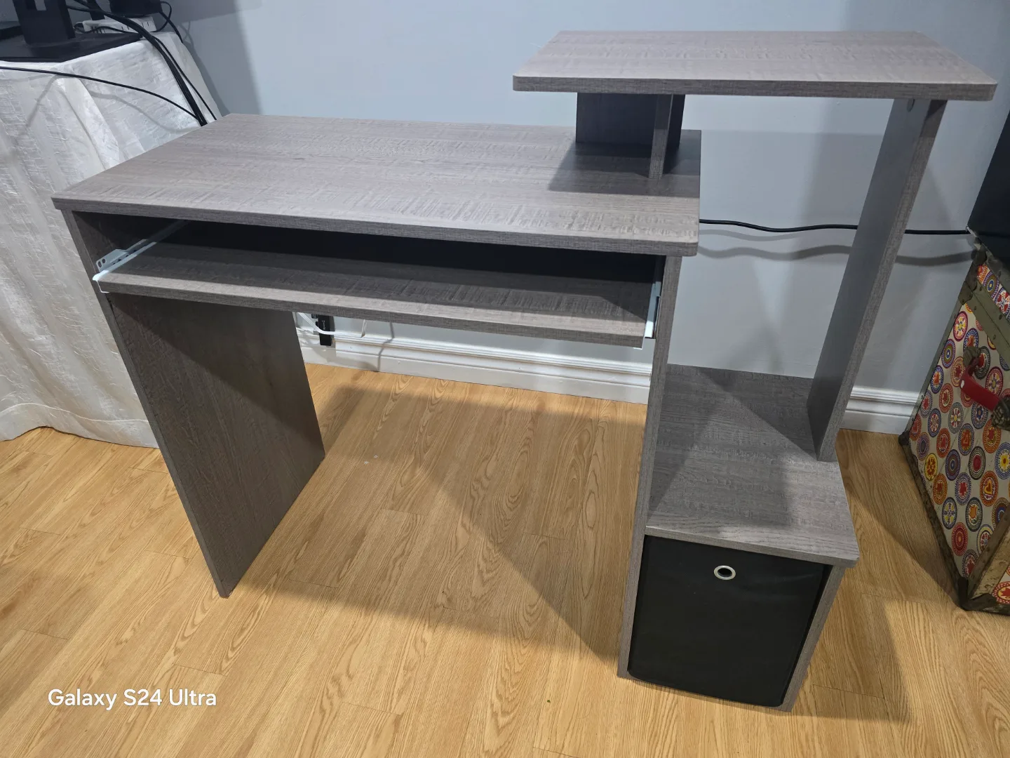 Computer Desk with Keyboard Tray and Storage thumbnail