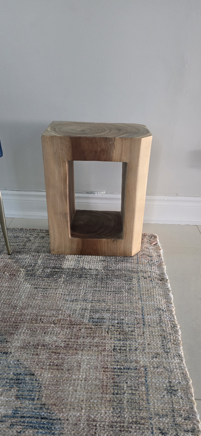 Unique Wooden Side Table/Stool