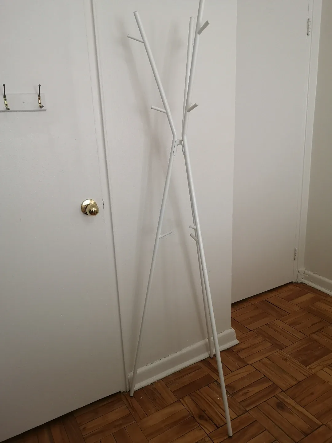 IKEA EKRAR Hat and Coat Stand - White thumbnail