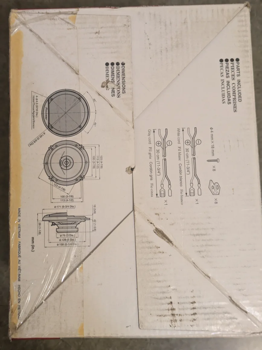 Pioneer TS-G1644R 6 1/2" 2-Way Car Speakers image indicator(2)