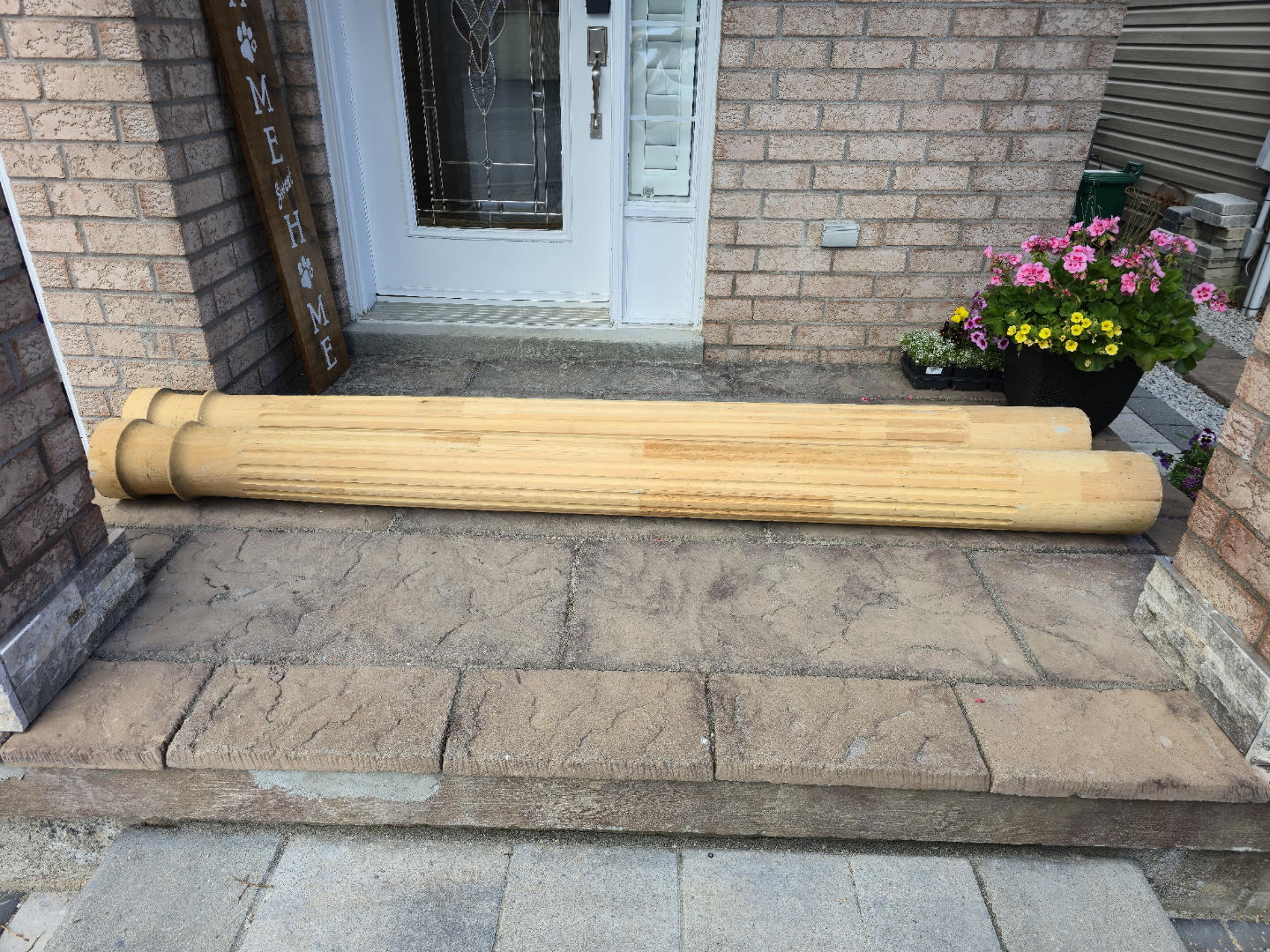 Wooden columns - photo 3