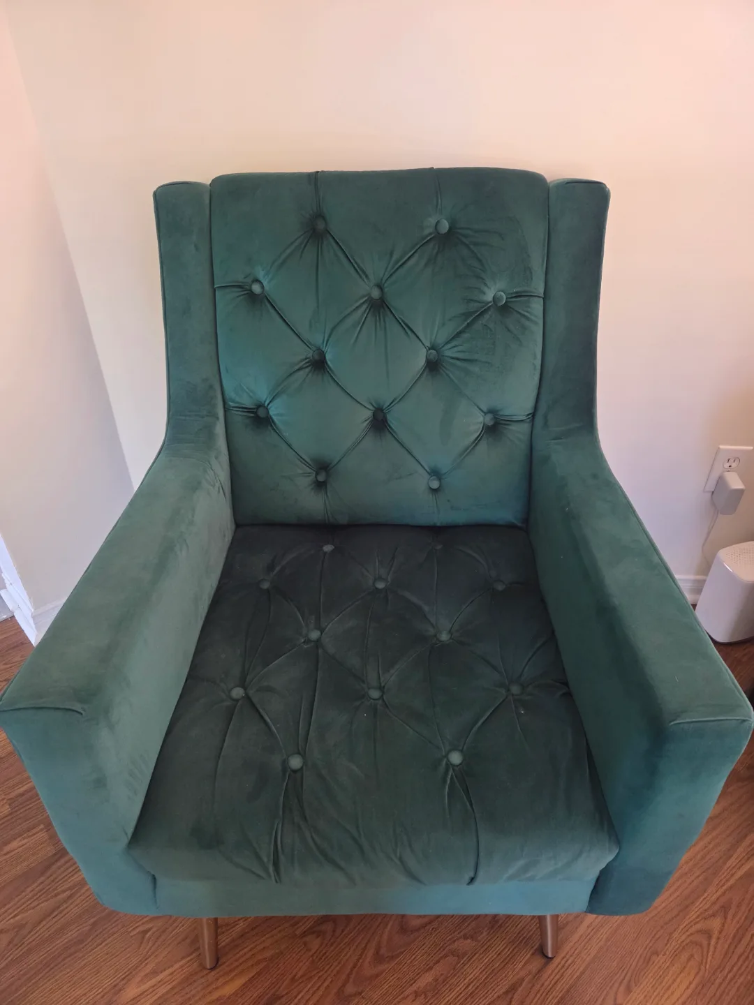 Modern Velvet Accent Chair thumbnail