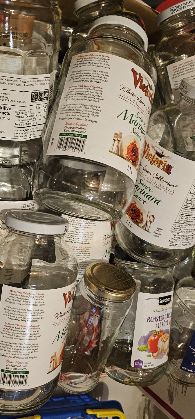 #freecycle.  Lot of Empty Glass Jars - Various Sizes - photo 2