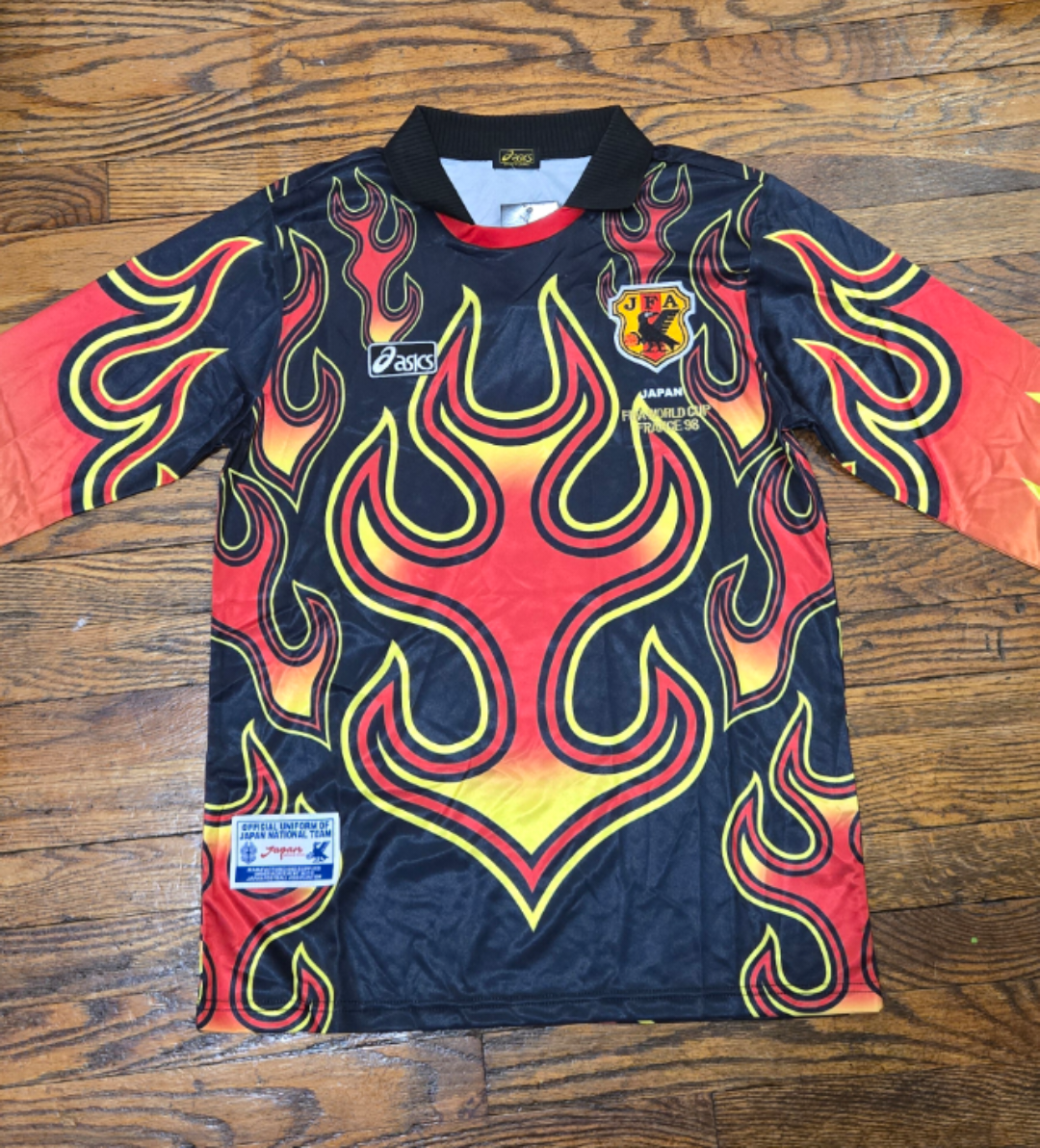 Japan 1998 World Cup Long Sleeve Jersey M