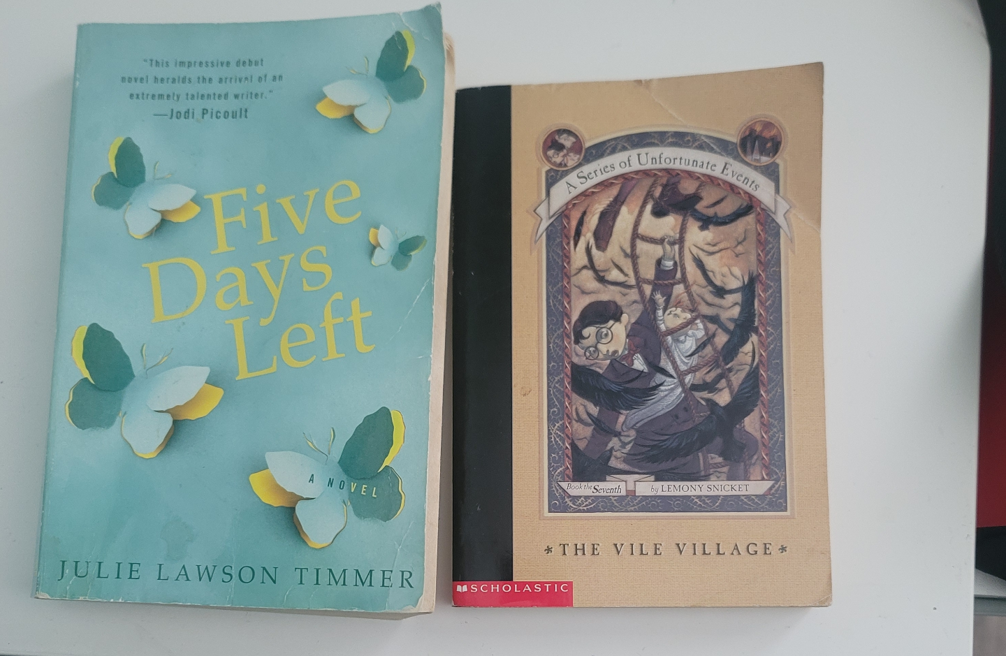 novels: Five Days Left & The Vile Village