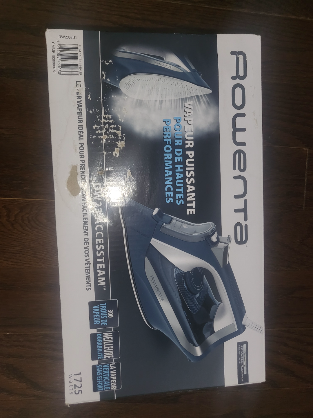 Rowenta DW2363U1 Iron - Powerful Steam, High Performance