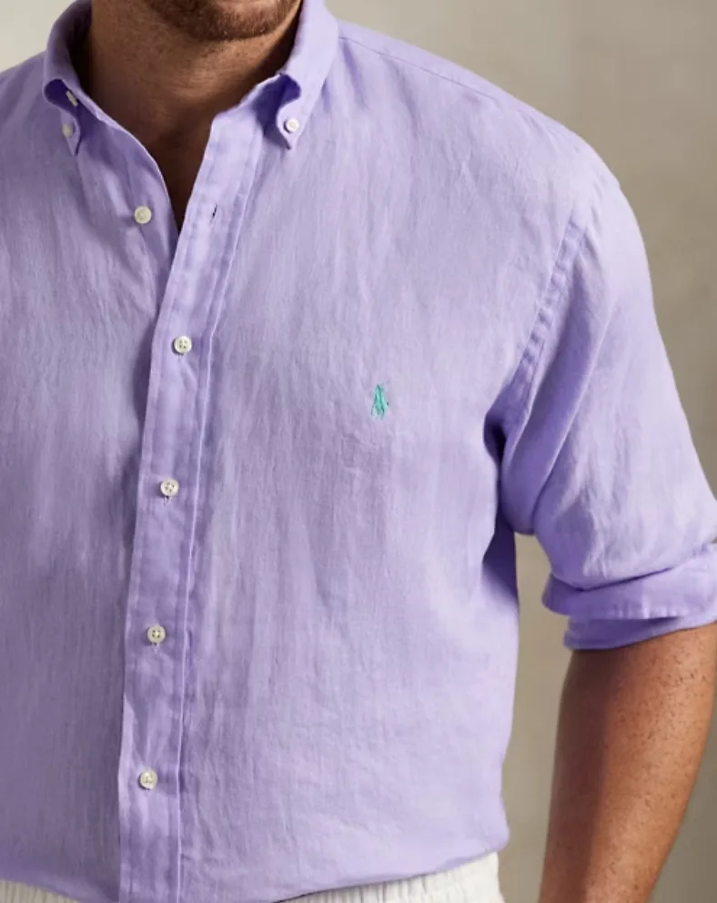 Ralph Lauren Purple Linen Shirt image indicator(3)