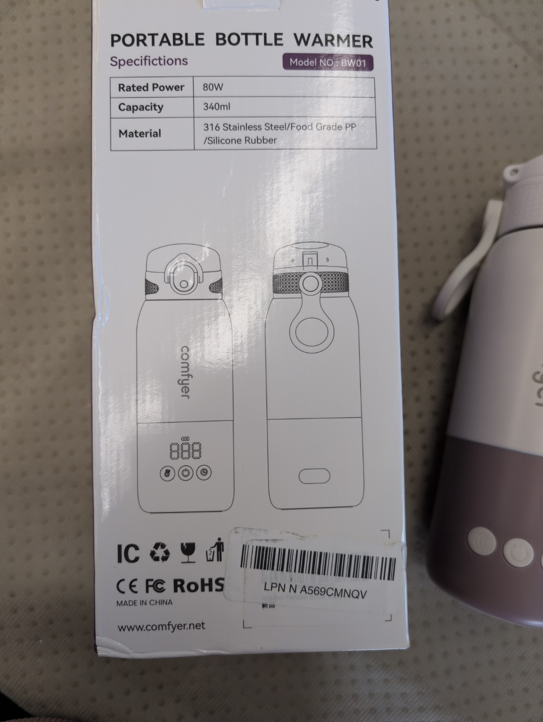 Comfyfer Baby Portable Bottle Warmer - photo 2