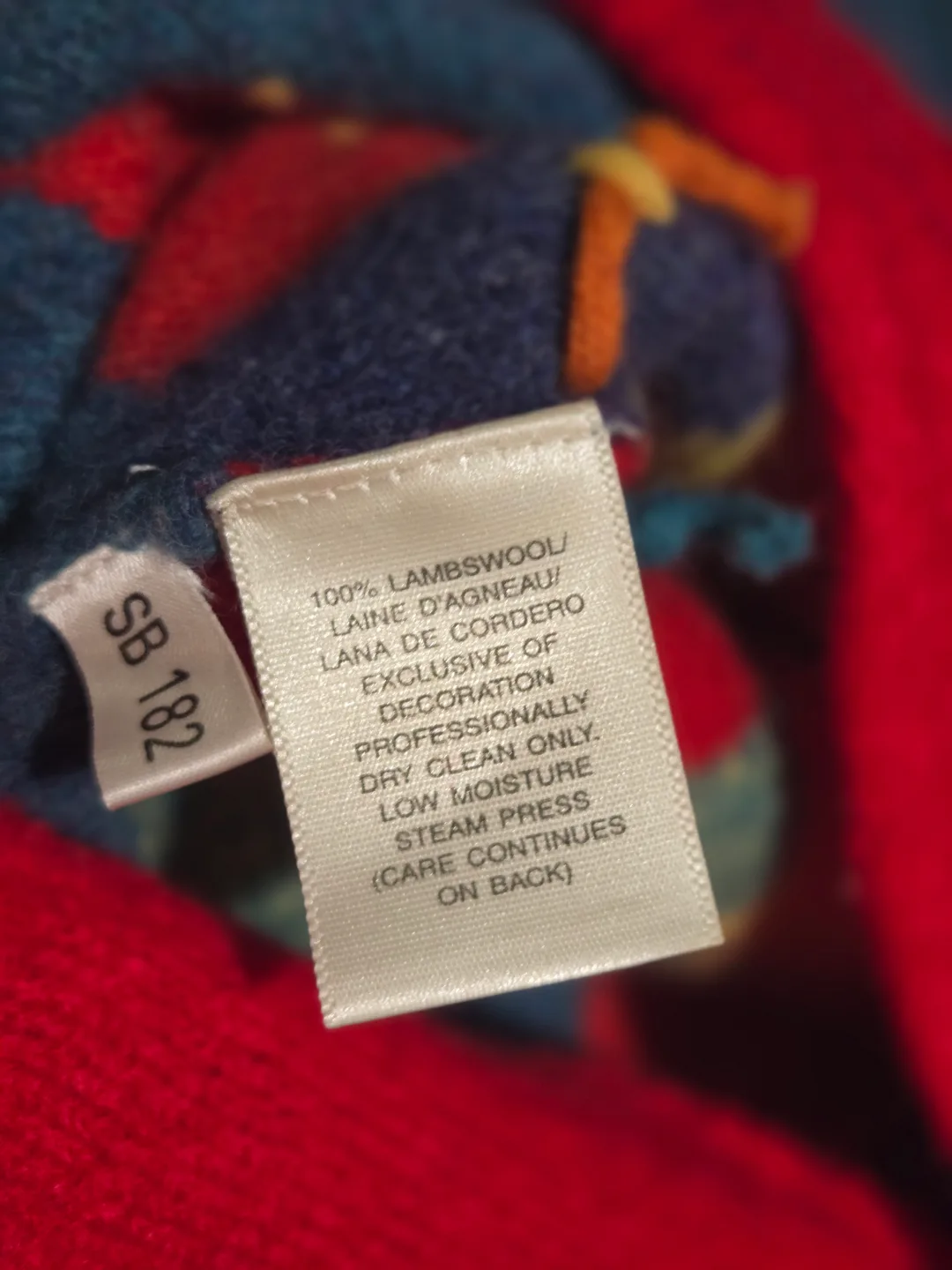 Vintage Vest 100% Lambswool 🌹🌈 image indicator(4)