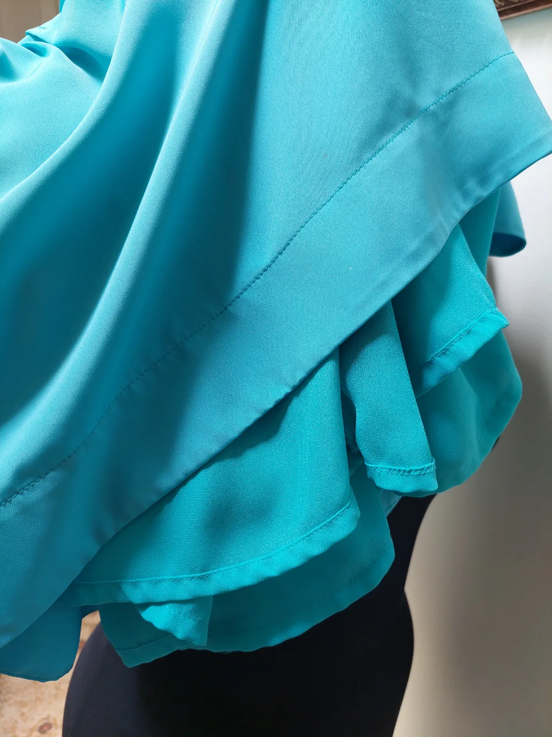 Ralph Lauren Women's Teal Pleated Sleeveless Dress image indicator(6)