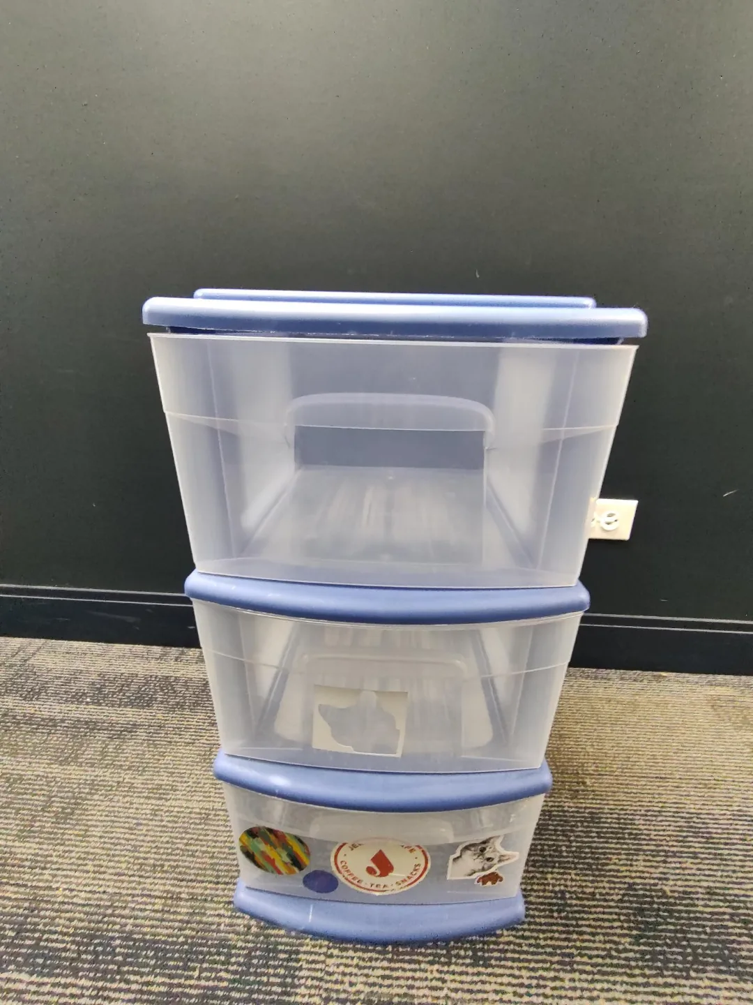 3-Drawer Plastic Storage Organizer thumbnail