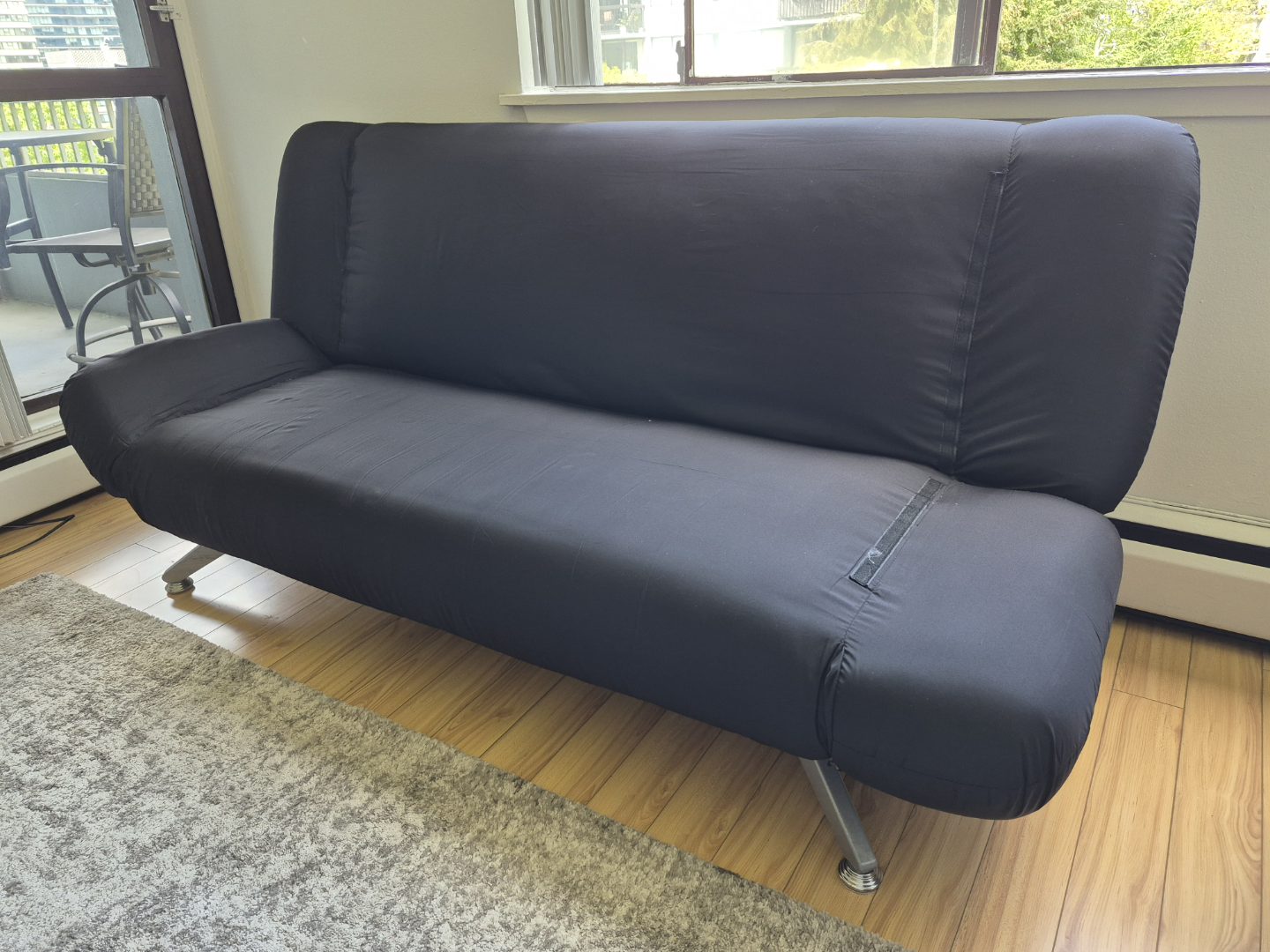 🏒 Black Futon Sofa Bed - photo 5