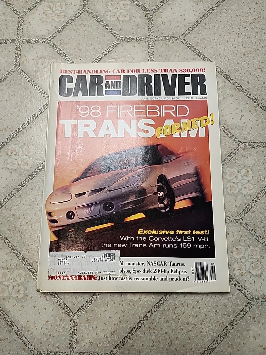 June 1997 Car and Driver Magazine thumbnail