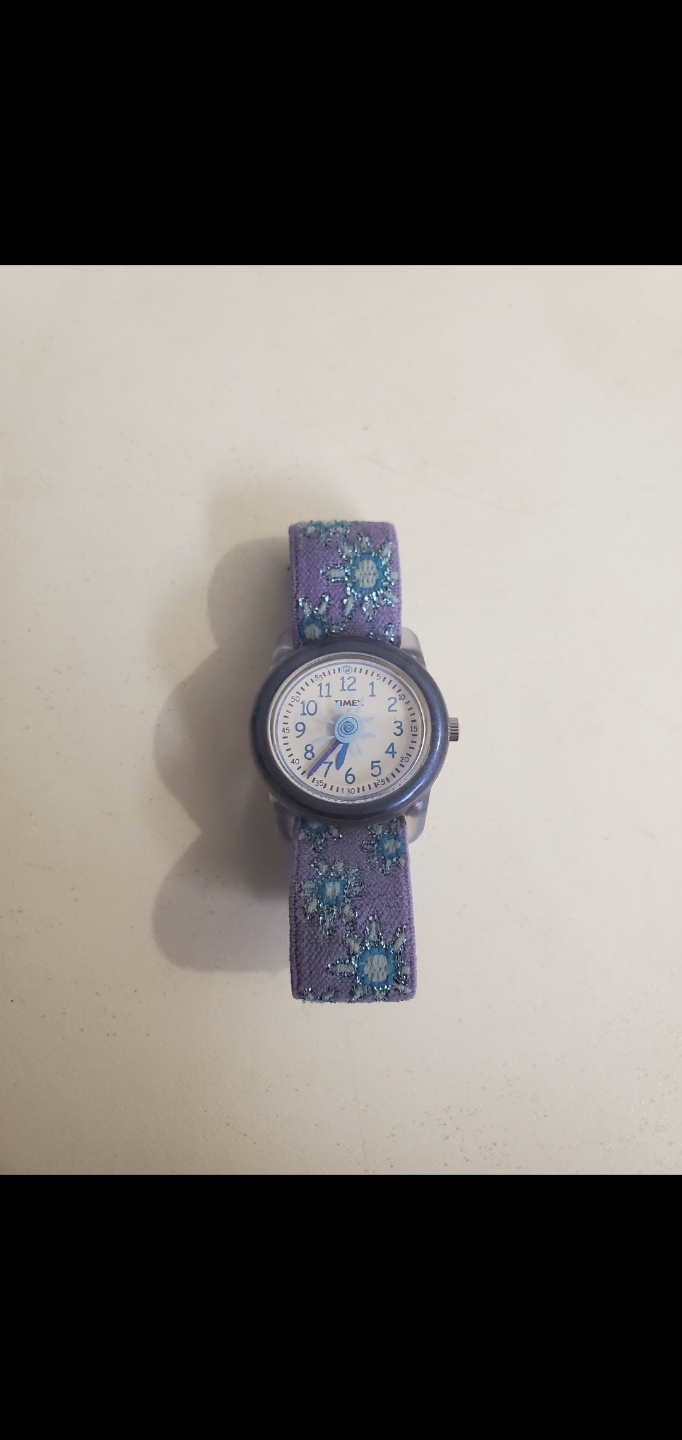 Timex Girls' Watch Purple Floral Band