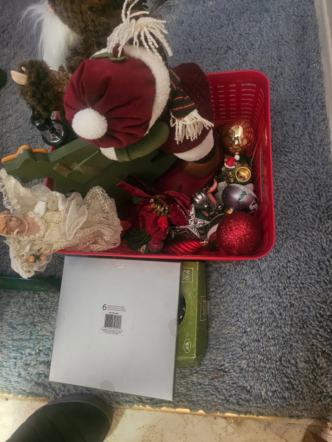 Christmas Decorations Basket - Santa, Ornaments, and More! image indicator(3)