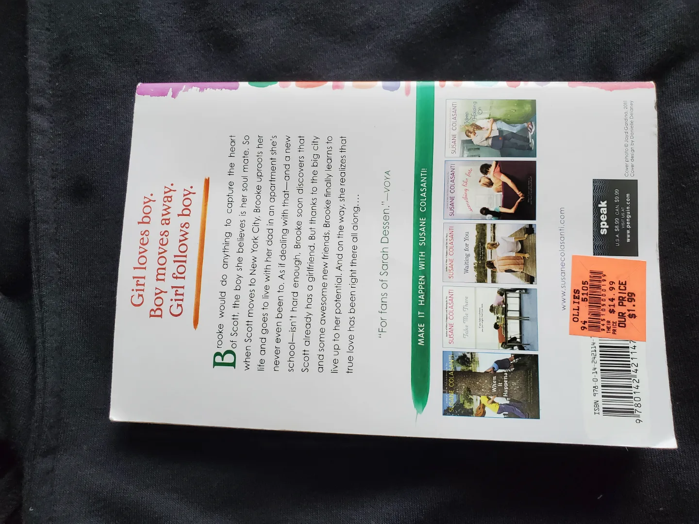 Signed Book: So Much Closer by Susane Colasanti image indicator(6)