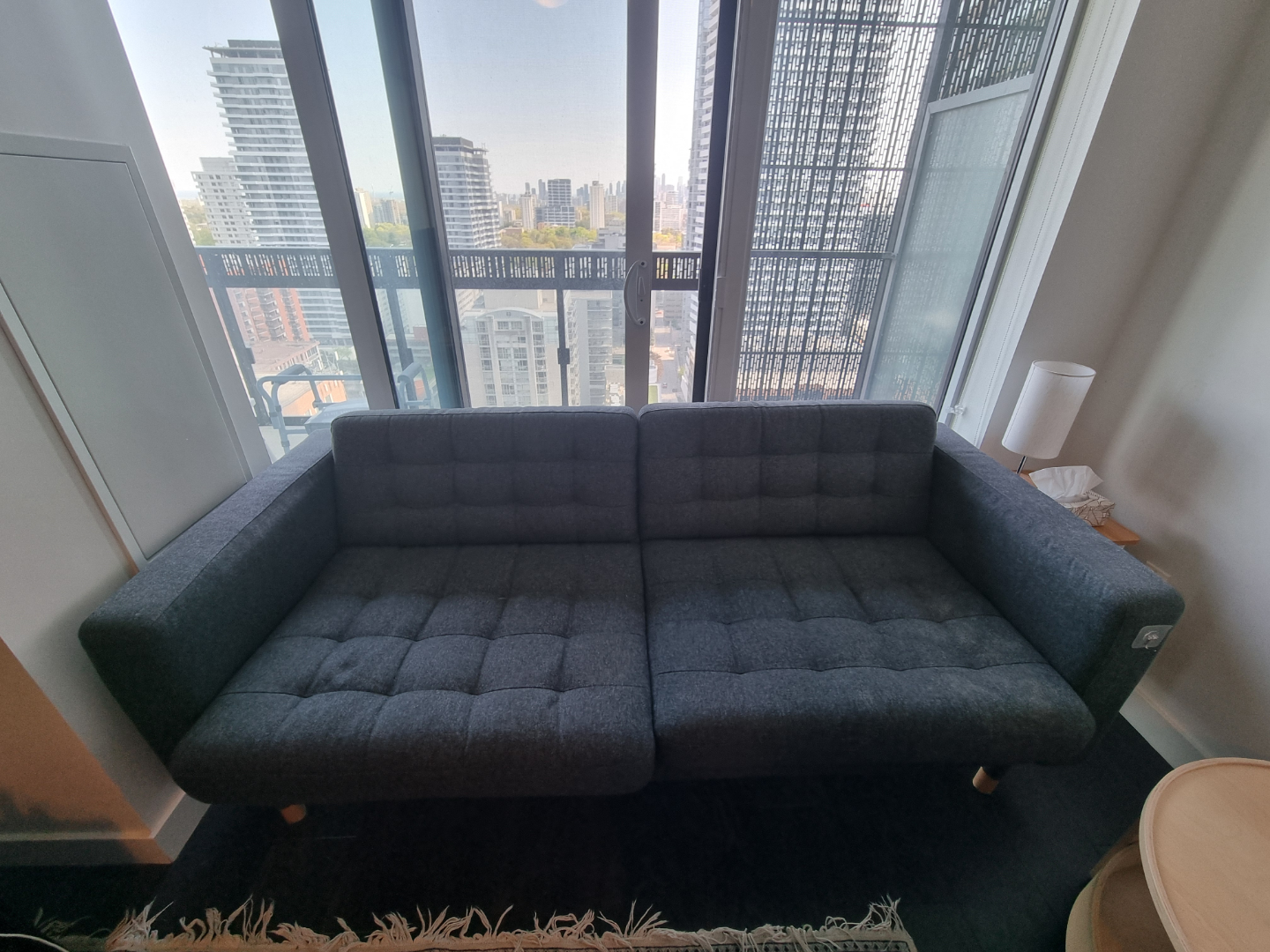 Farm Grey Two-Seater Sofa