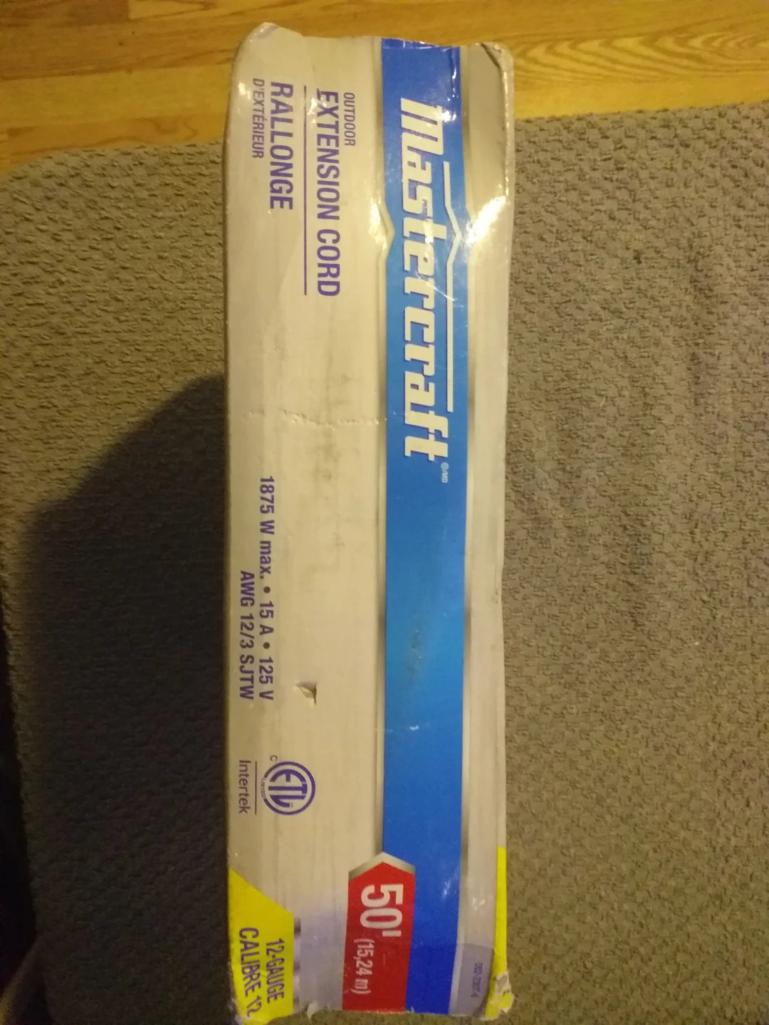 Mastercraft 50ft contractors grade Extension Cord - photo 2