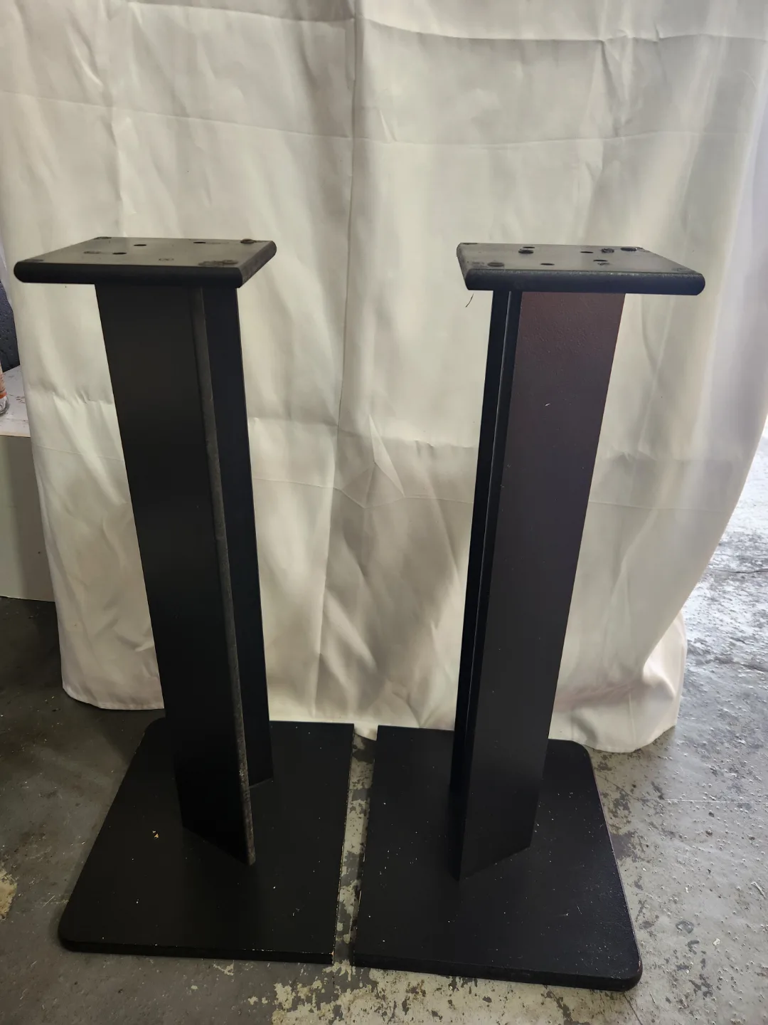 Pair of Black Speaker Stands thumbnail