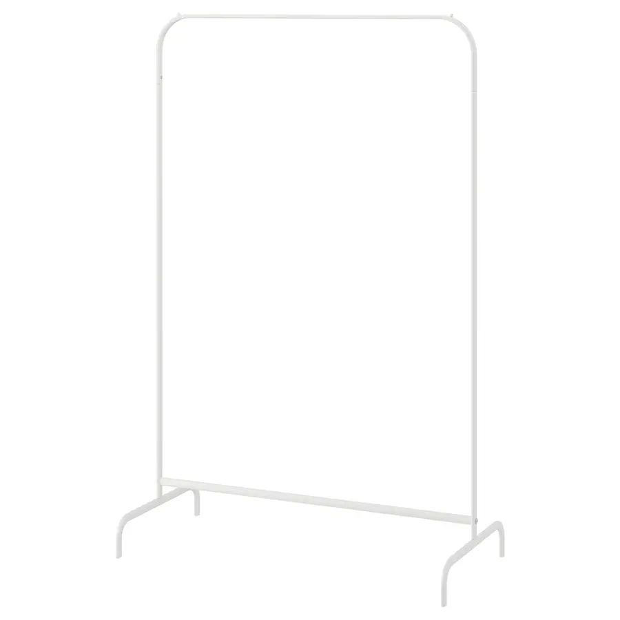 IKEA White Metal Clothes Rack