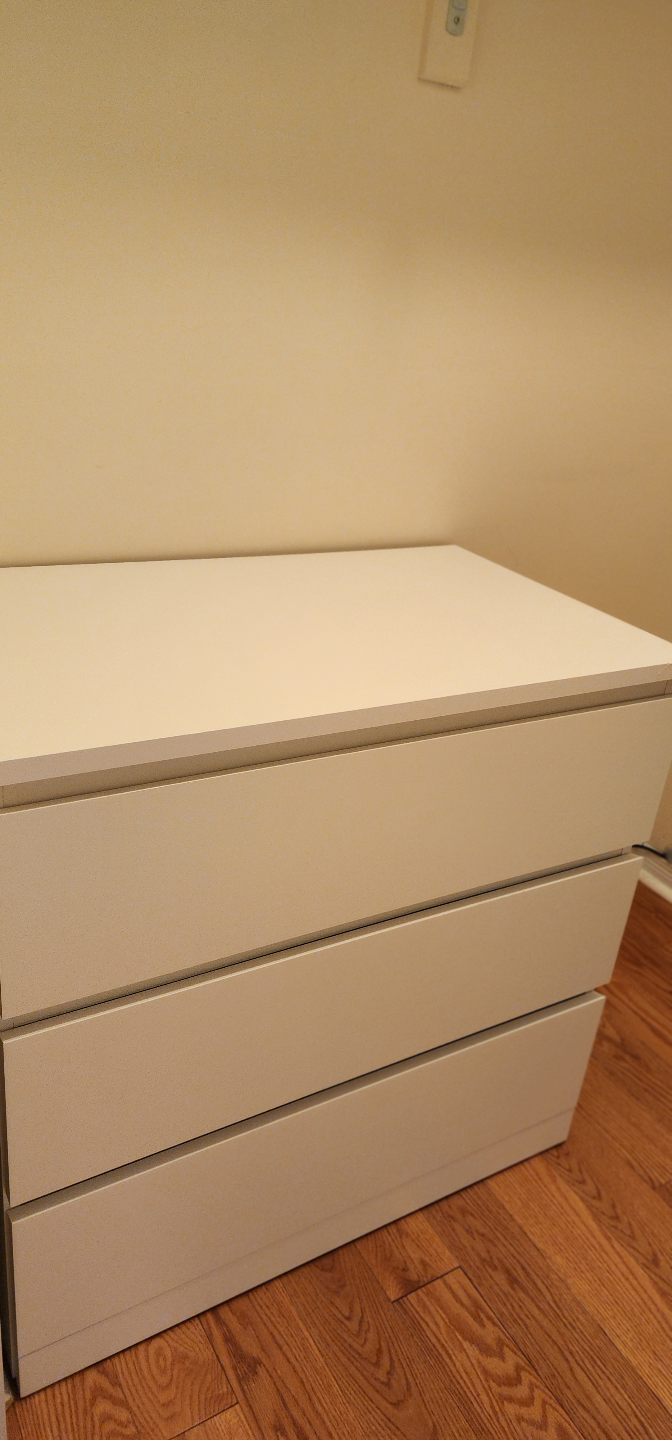 Bought 9 months ago! Like New!! IKEA MALM 3-Drawer Chest - photo 2