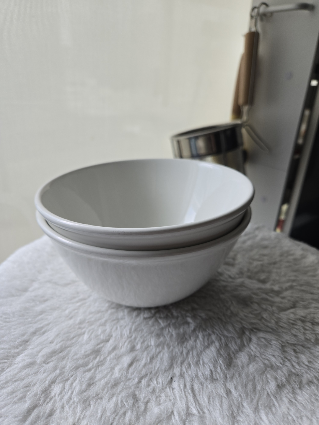 IKEA two white bowls