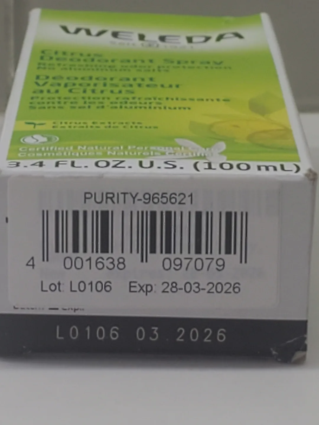 Weleda Citrus Deodorant Spray (100ml) image indicator(4)