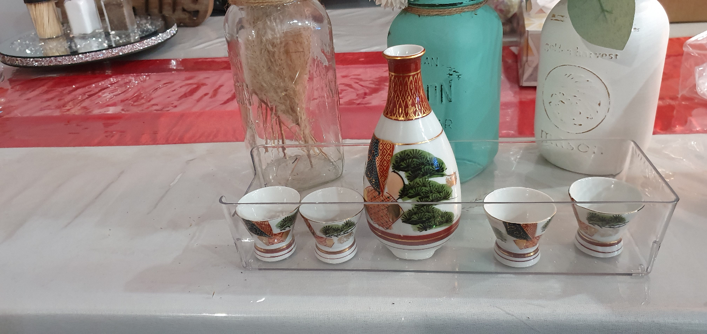 Sake Set and decorative Mason Jars