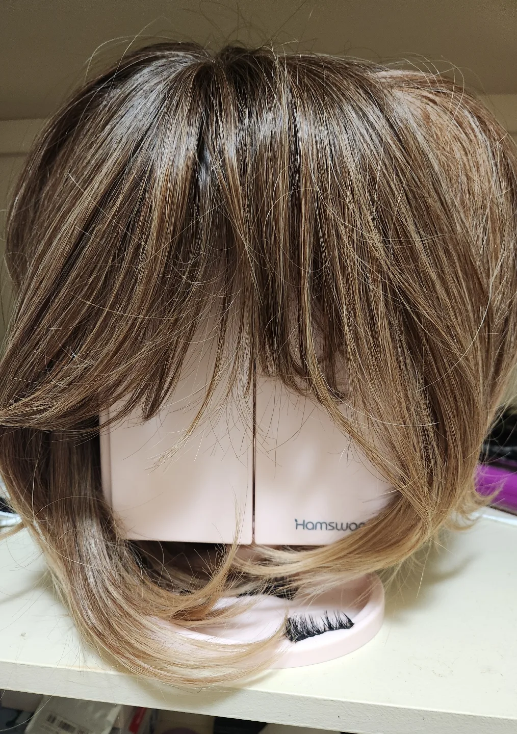 Brunette Wig with a Ponytail Wig Set thumbnail