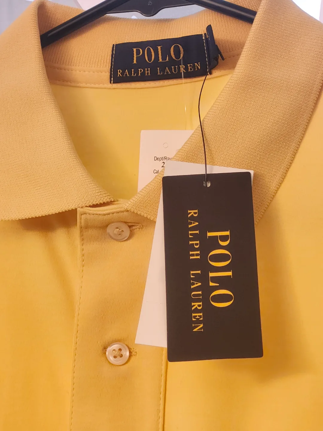 Men's Polo Ralph Lauren Yellow Polo Shirt thumbnail