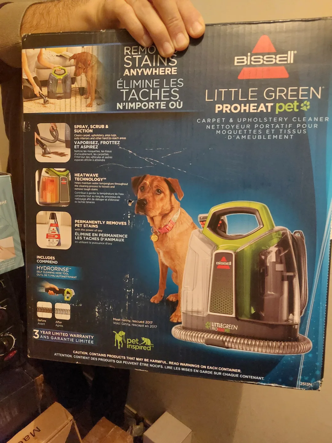 Bissell Little Green ProHeat Pet Carpet and Upholstery Cleaner thumbnail