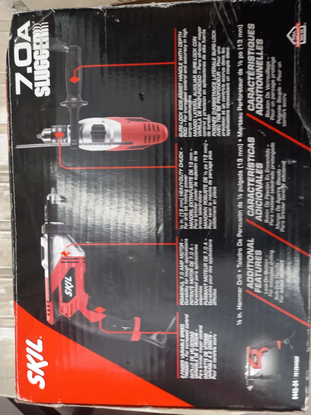 Skil 7.0A Slugger 1/2" POWERFUL corded hammer drill image indicator(2)