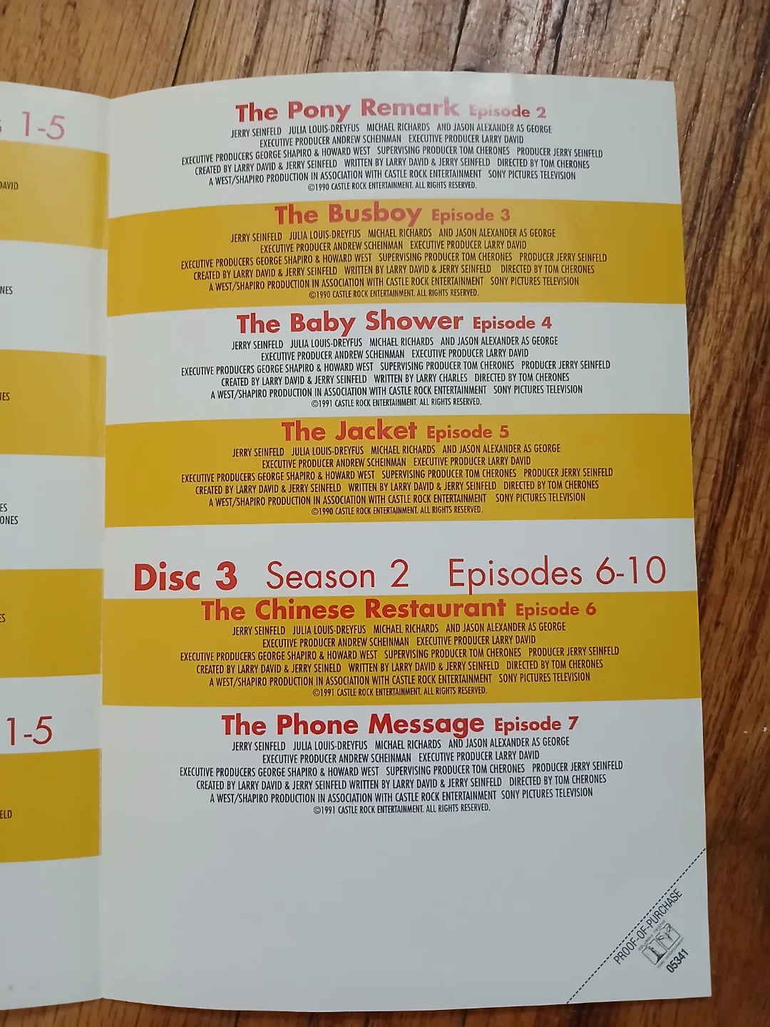 Seinfeld Seasons 1 & 2 DVD image indicator(7)