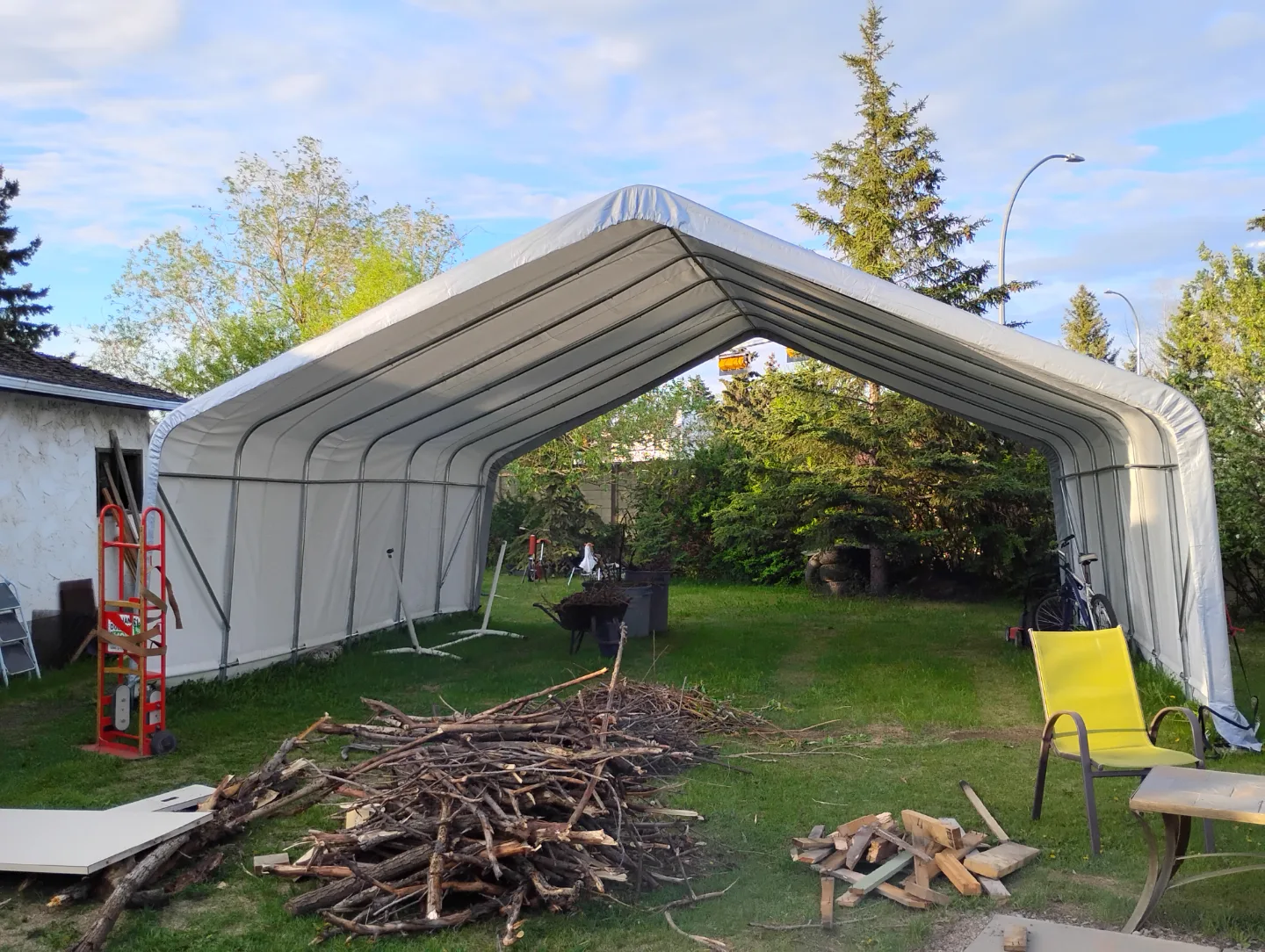 Open End Outdoor Party Tent • 22' x 24'  ) 528 sq ft thumbnail