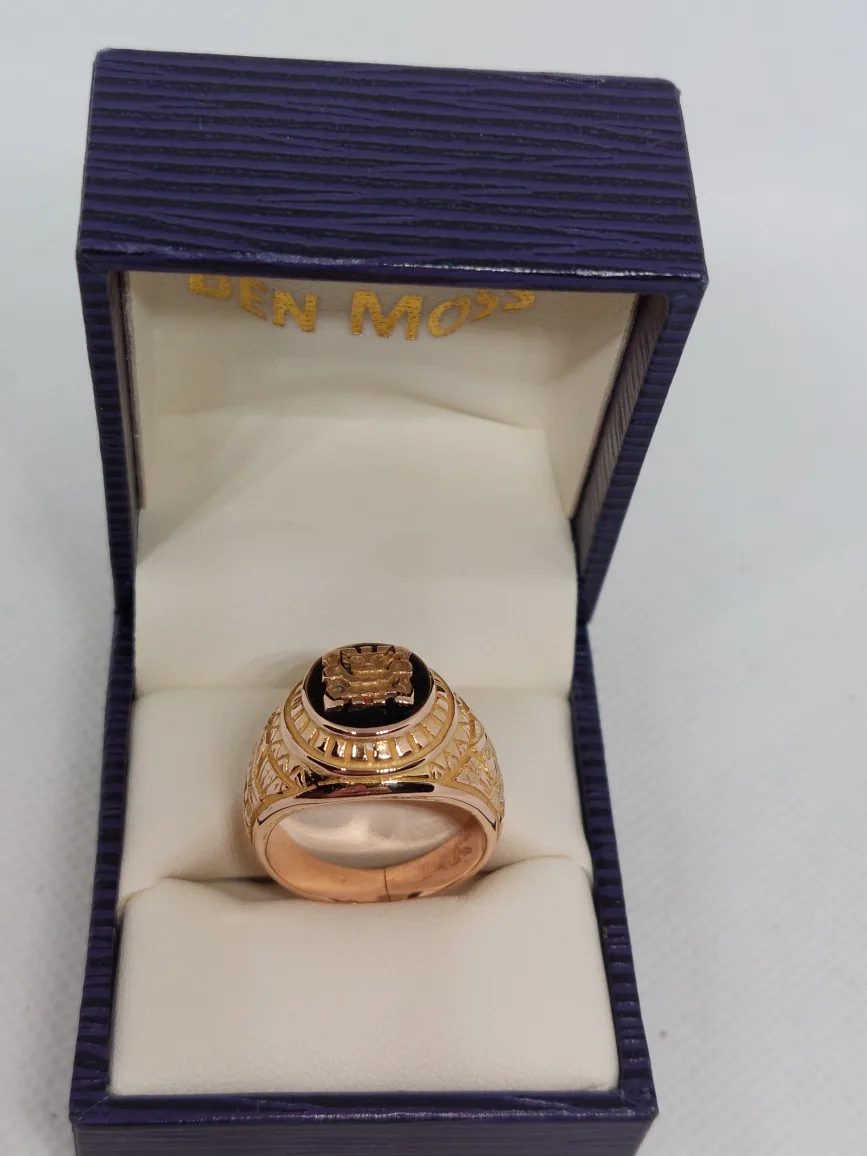 14K Gold Ring Aztec Mayan design image indicator(6)