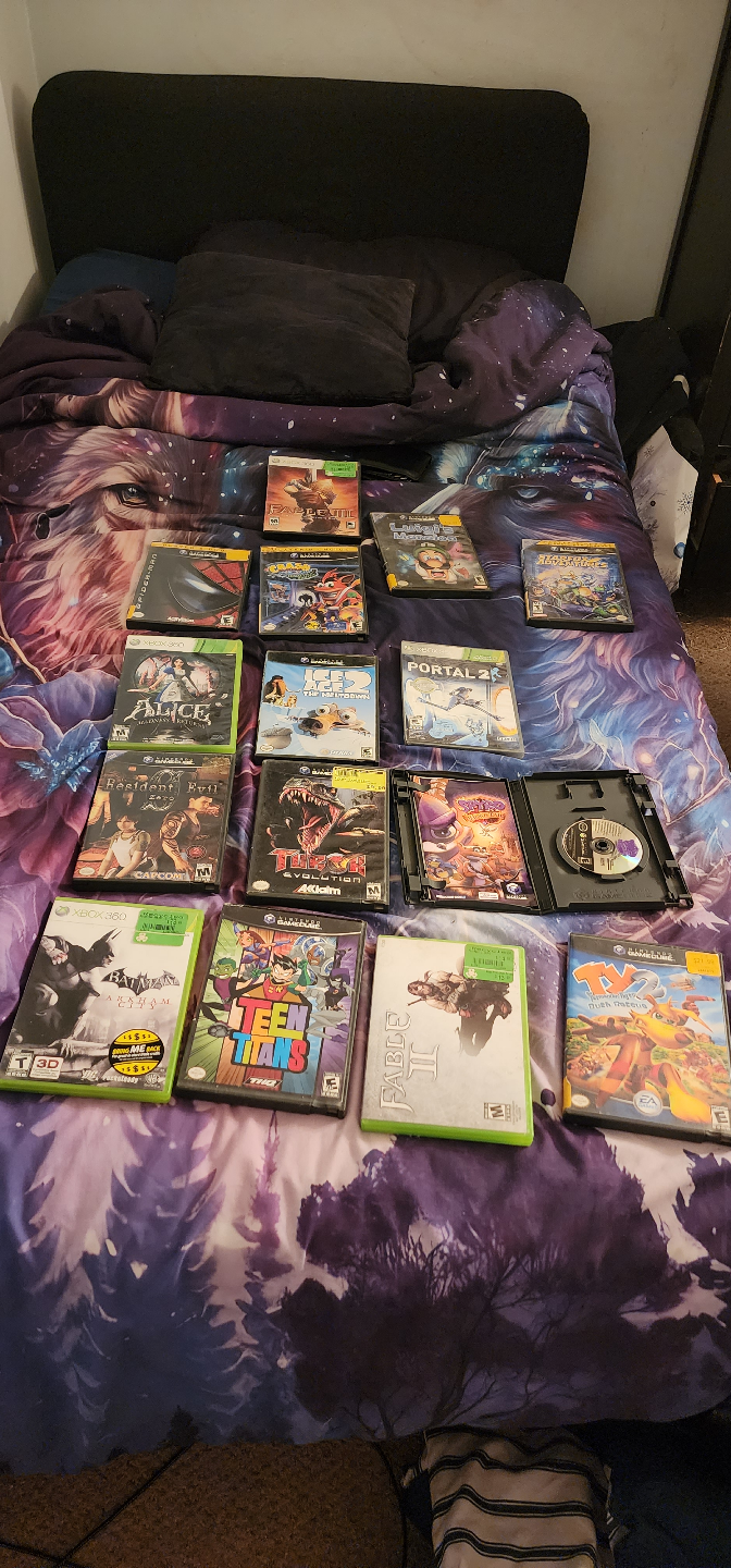 Bundle of 15 video games for various consoles