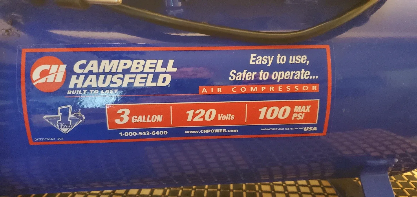 Campbell Hausfeld 3 Gallon Air Compressor image indicator(2)