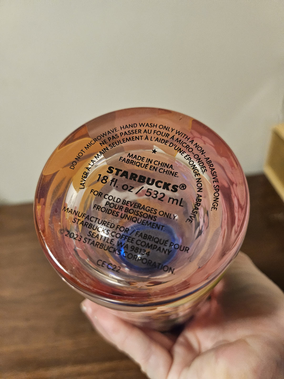 Starbucks 18 oz Glass Tumbler with Lid - photo 4