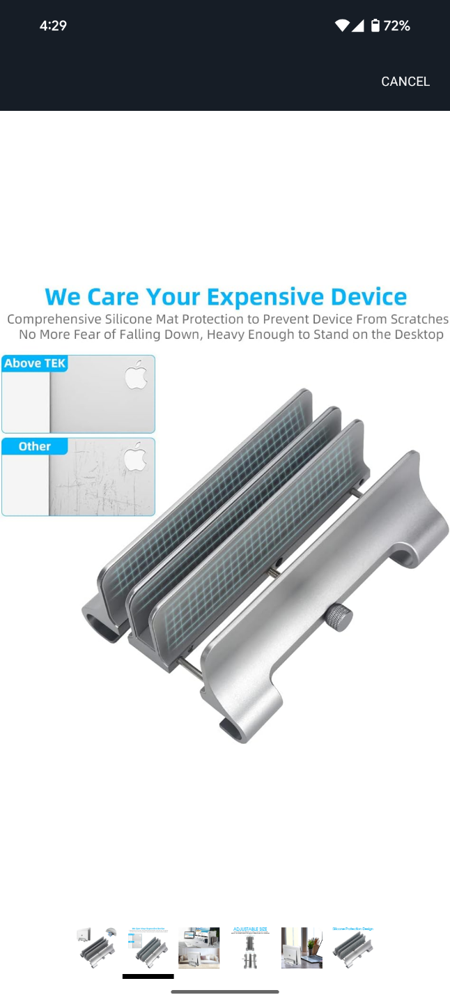aluminum laptop holder - photo 2