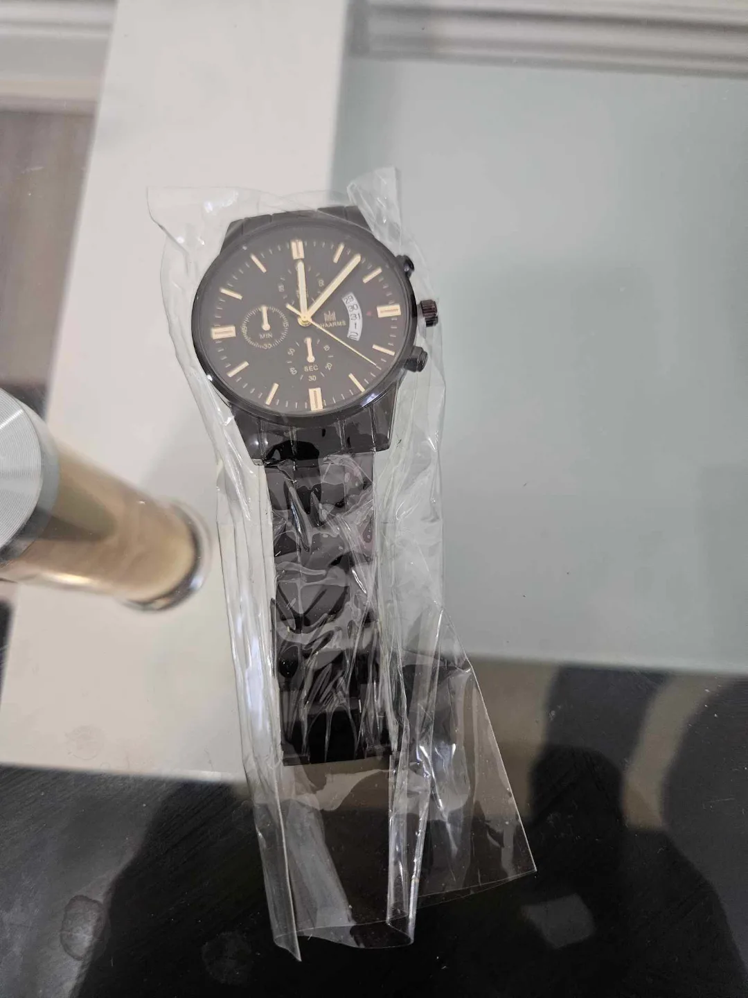 Men's Black Stainless Steel Watch thumbnail